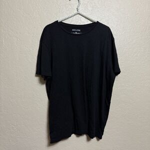 Ash and Erie T Shirt Shirt XXL Crew Neck black Basic Neutral Preppy Tee